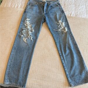 Citizens of Humanity - Distressed Straight Leg Jeans – Size 28